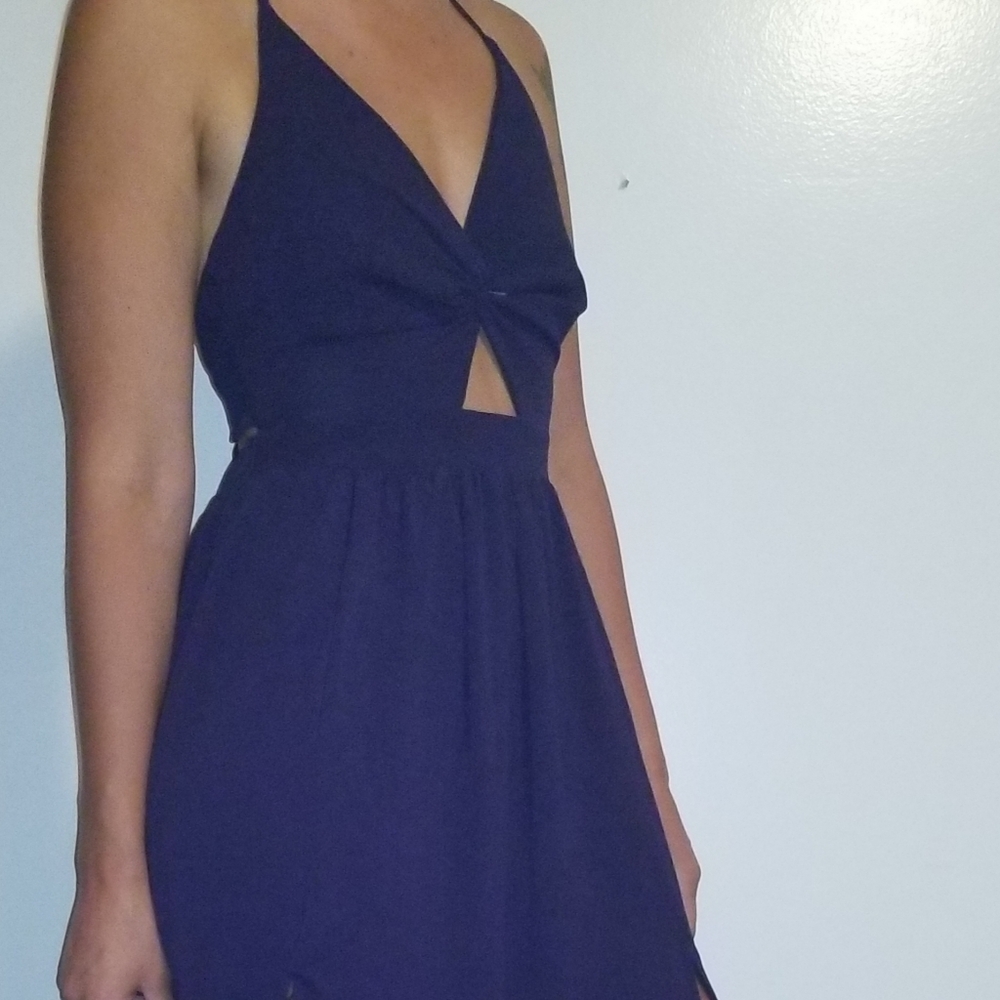 Sexy navy blue dress